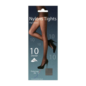 6 x Nylons Tights High Sheen Natural (10 Denier) S-M