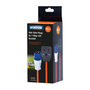 Status Site Plug to 1 Way UK Socket