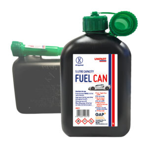 Unipart Fuel Can Black 5 Litre with auto stop spout