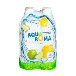 6 x Aquaroma Lemon & Lime Still Water 4 x 500ml