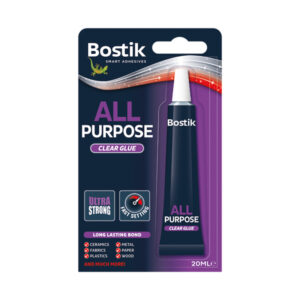 6 x Bostik All Purpose Clear Glue 20ml