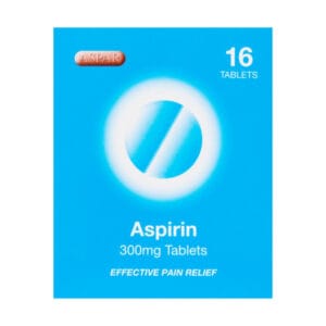 12 x Aspar Aspirin 300mg 16 tablets