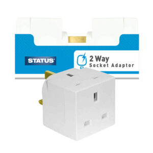 8 x Status 2 Way Plug Adaptor in display