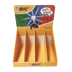 BIC Stationery Counter Stand Cardboard