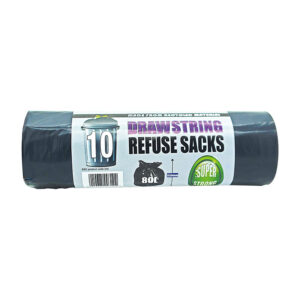 24 x Drawstring Refuse Sack roll of 10 in display