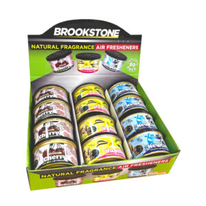12 x Brookstone Can Air Fresheners in Counter Display