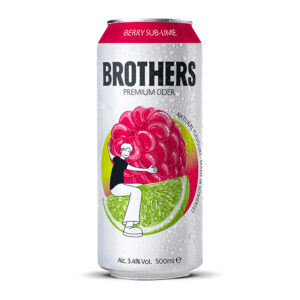 10 x Brothers Cider Sub-Lime 3.4% Vol 500ml Can