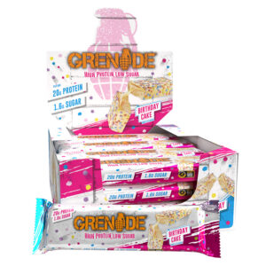 12 x Grenade Protein Birthday Cake Bars