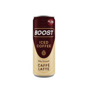 12 x Boost Iced Coffee Caffe Latte 250ml Can &pound;1.19 0% Vat