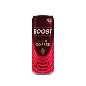12 x Boost Iced Coffee Double Espresso 250ml Can &pound;1.19 0% Vat