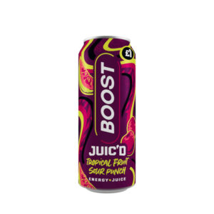 12 x Boost Energy Juic'd Tropical Fruit Sour Punch 500ml PM &pound;1