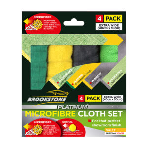 Brookstone Microfibre Cloth Set 4 pack 40 x 30cm