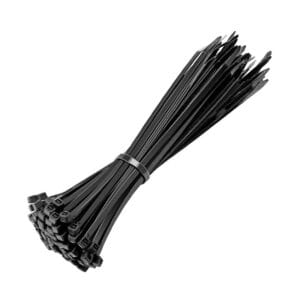 10 x Status Cable Ties Black 300mm in Display 50 pack