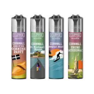 48 x Clipper Cornwall Tourist Lighters