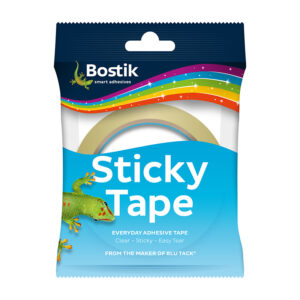 12 x Bostik Clear Sticky Tape in Display