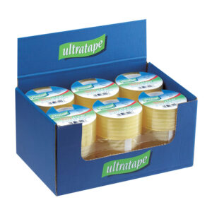 12 x Ultratape Clear Tape 24mm x 40m In Display