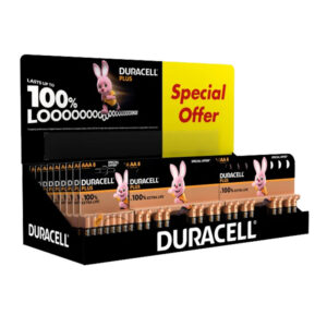 34 x Duracell AA & AAA 8 Pack Counter Display