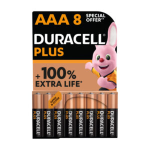 12 x Duracell Plus Power AAA 8 Pack Batteries