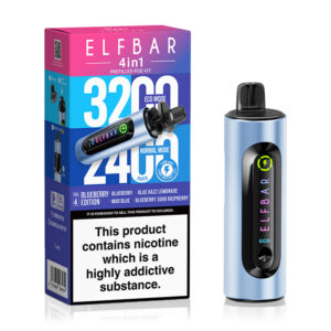 ELFBAR 4 in 1 Pod Vape Kit - Blueberry Edition