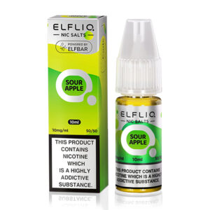 ELFLIQ Nic Salt E-Liquid Sour Apple 10ml 20mg