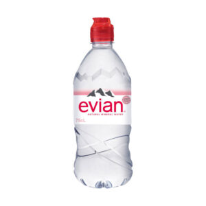12 x Evian Water Sports Cap 750ml