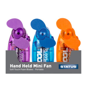 12 x Status Hand Fans in display