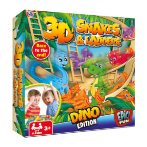 Snakes and Ladders 3D Game Dino Edition