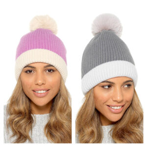 Ladies Cable Bobble Hat