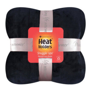 Heat Holders Snuggle Up Blanket Black 180cm x 200cm