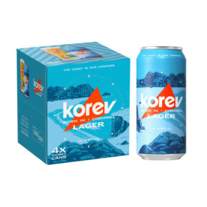 6 x Korev Cornish Lager Can 4.8% vol 440ml 4 pack