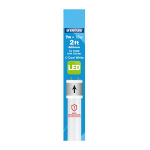 T8 2 Foot 9w LED Tube Cool White