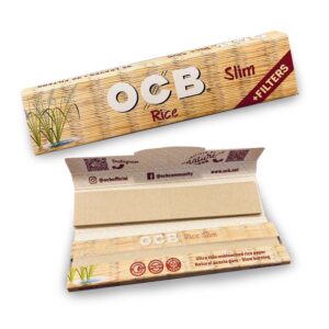 32 x OCB Rice Slim King Size Combi Papers & Filters
