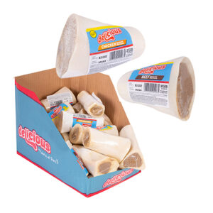 24 x Dog Treat Filled Bone Chicken/Beef Flavoured 165g