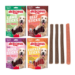 12 x Dog Treat Meaty Sticks 75g