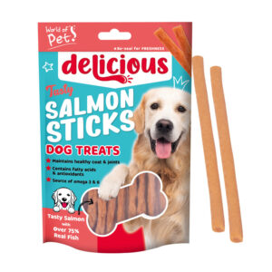 12 x Dog Treat Salmon Stick 18 pack 80g