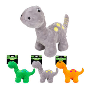 Plush Squeaker Dinosaur Dog Toy