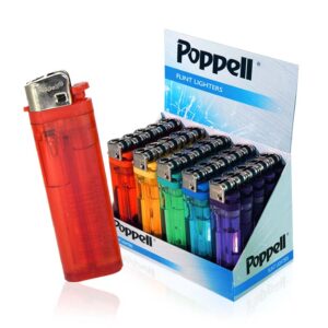 25 x Poppell T25 Flint Lighters