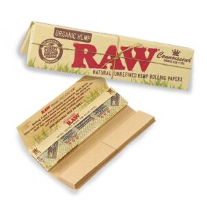 24 x Raw Organic Connoisseur Kingsize Papers & Tips 32s