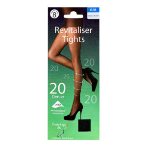 6 x Revitaliser Tights Nearly Black (20 Denier) S/M