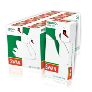 20 x Swan Menthol Extra Slim Filters 120s
