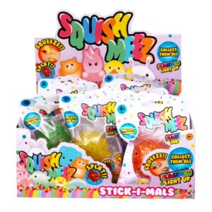 24 x Squish Meez Stick-I-Mals