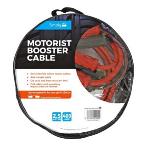Booster Jump Cables 400amp 2.5 metre 2500cc