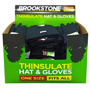 36 x Brookstone Thinsulate Hats & Gloves in Display