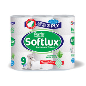 5 x Toilet Tissue with Aloe Vera 9 Rolls 3 ply