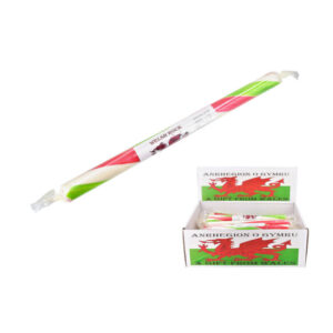 120 x Welsh Flag Flavoured Rock Stick in Display