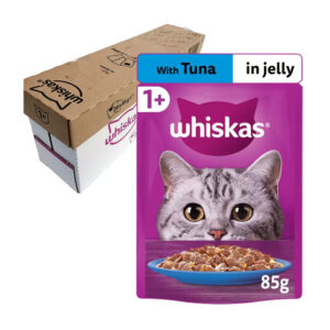28 x Whiskas Aged 1 + Tuna in Jelly Pouch 85g
