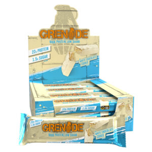 12 x Grenade Protein White Choc Cookie Bars