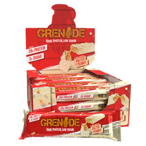 12 x Grenade Protein Salted Peanut White Choc Bars