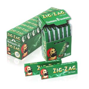 10 x Zig Zag Green Papers Multipack 8s