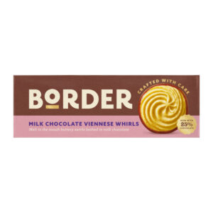 12 x Border Biscuit Milk Chocolate Viennese Whirls 150g